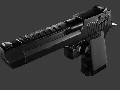 Desert Eagle Low-poly 3D model