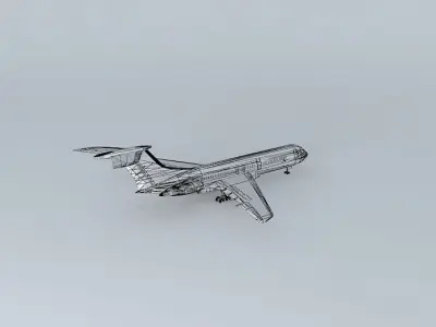 BOAC Vickers Armstrong VC10 Free 3D model