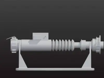 Lightsaber Luke Skywalker 28 cm lenght - Commercial License 3D print model