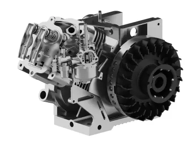 engine Low-poly 3D model