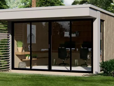 GARDEN ROOM - GARDEN OFFICE - Sketchup Lumion Free 3D model