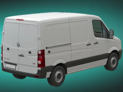 VW CrafterVan 2011 L1H1 3D model