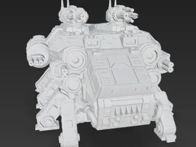 3D Printable Iron Oath Stegodon Heavy Armored Multi 3D model