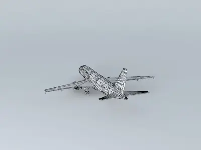Delta Airlines Airbus A320 Free 3D model