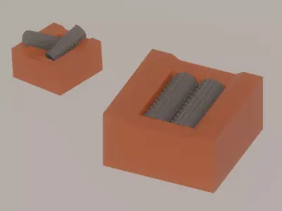 Double Roller Crushers 3D model