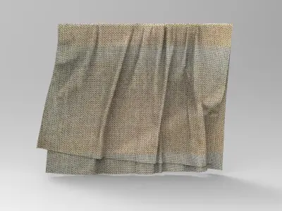 Set 6 in 1 Cloth 2 Low-poly 3D model