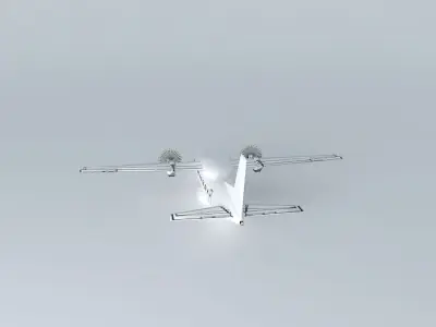 Antonov AN140 Template Free 3D model