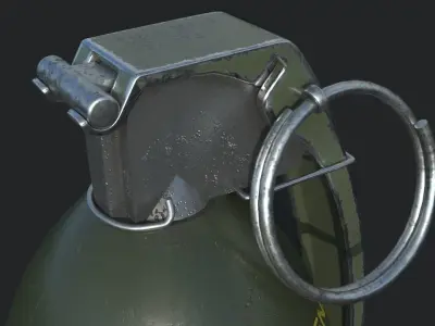 M61 fragmentation grenade 3D model