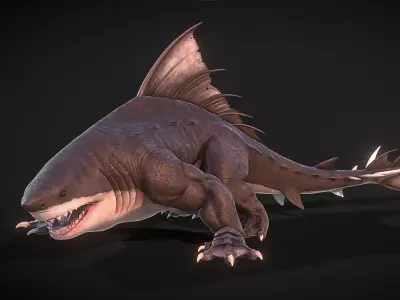 Dragon shark 3D model