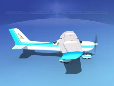 Cessna 172 Skyhawk STOL V08 3D model