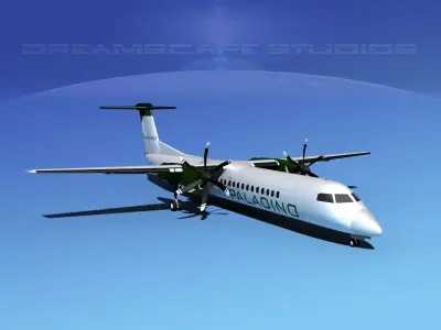 Dehaviland DHC-8 400 Paladino Charters 3D model