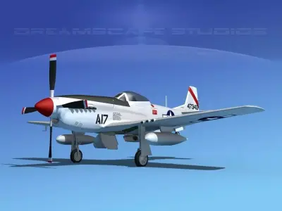 P-51D Mustang Fort Meyers 3D model
