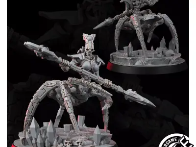 NECROCYBORG BLACK WIDOW LADY OF DESTRUCTION 3D model