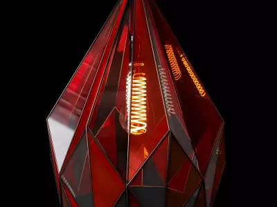 Pendant geometric glass light Fantasy Free 3D model