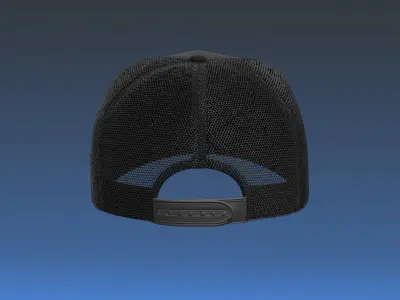Baseball Cap Trucker 3D model