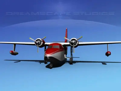 Grumman G-73 Mallard V03 3D model