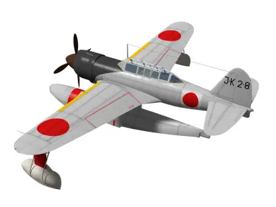 Kawanishi E15K Shiun Norm 3D model