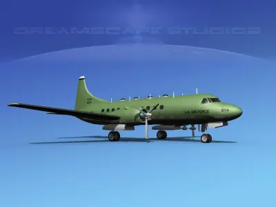 Convair T-29 USAF V06 3D model