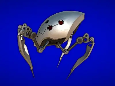 Recon Spider  Low-poly 3D model