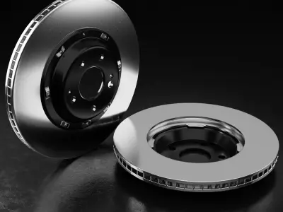 Car Brake Disc Type Two 3D model