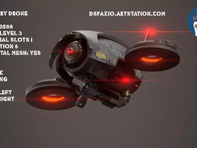 Military Drone 3D model