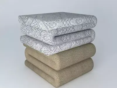 Linens Bent  Bed Sheet Free 3D model
