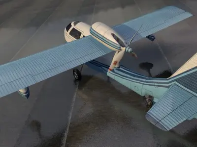 Republic RC-3 Seabee 3D model