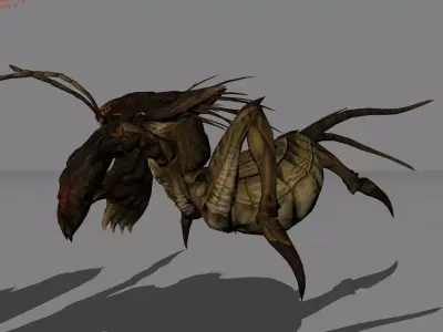 Cricket Animal  Low-poly 3D model