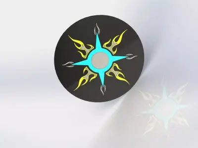Flame Cricle 3D model