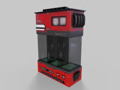 Sci-Fi Aquarium V1- 002 Low-poly 3D model