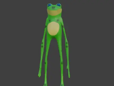 Cartoon Frog 3D model