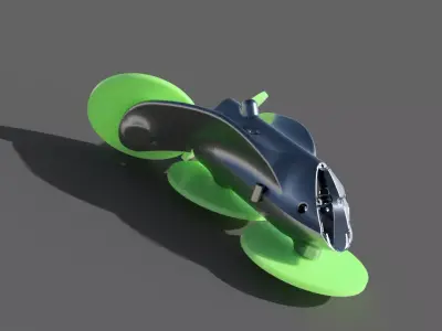 DRONE JET A FORMA DI T 3D print model