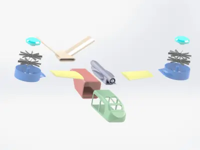 PURE Kael Tor Light Utility VTOL Multipart 3D Print Free 3D print model