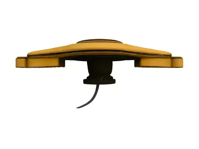 Vintage Art Deco Door Handle Low-poly 3D model