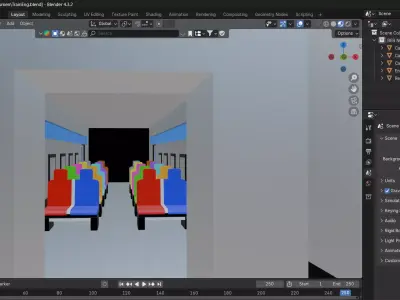 RER NG Train low Poly Low-poly 3D model