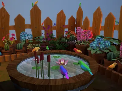 Bird House Environment 3D model