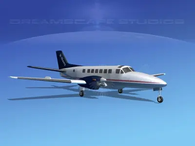 Beechcraft B99 Williams Charter 3D model