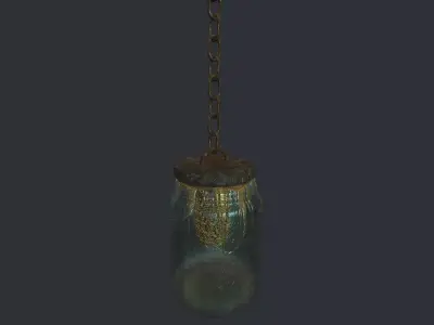 Bees Jar Animated 3 Low-poly 3D model