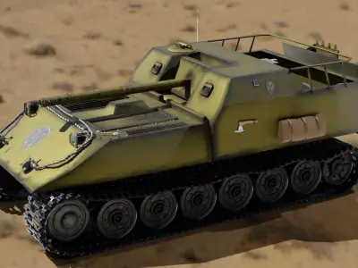 world of tank obj 263 Low-poly 3D model
