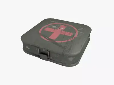 First Aid Kit Military Low-poly 3D model