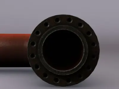 Industrial Pipe 3D model