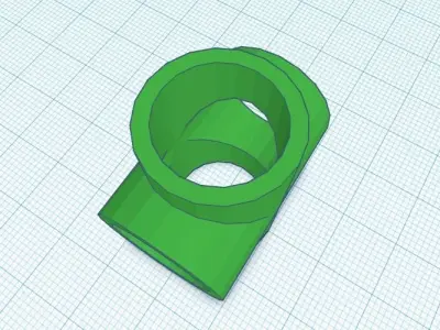 PVC pipe Cross Connector Free 3D model