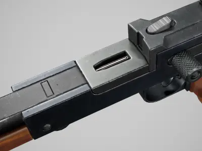 PBR The American 180 Low-poly 3D model