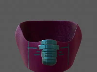Gas mask helmet 3d model scifi Low-poly  Low-poly 3D model 567