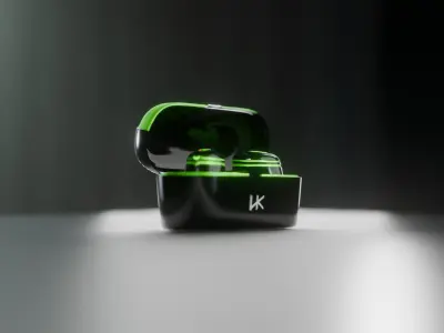 Ear Buds For Commercial Design Low-poly 3D model