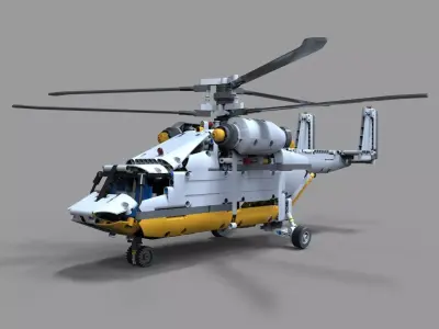 Lego Helicopter 3D model