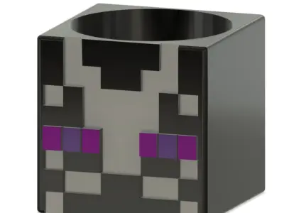 MINECRAFT ENDERMAN MUG AND PLANTER Free 3D print model