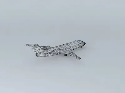 Airplane in Guarulhos Airport 3D model