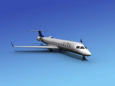Bombardier CRJ700 Air One 3D model