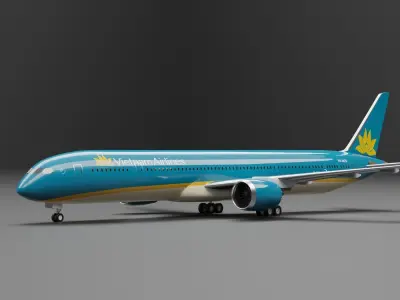 Boeing 787-10 Vietnam Airlines 3D model